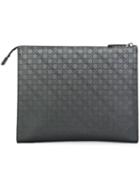 Salvatore Ferragamo Gancio Clutch, Men's, Grey, Polyurethane