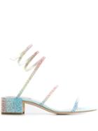 René Caovilla Cleo Stud-embellished Sandals - Blue