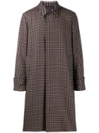 Paul Smith Checked Trench Coat - Black