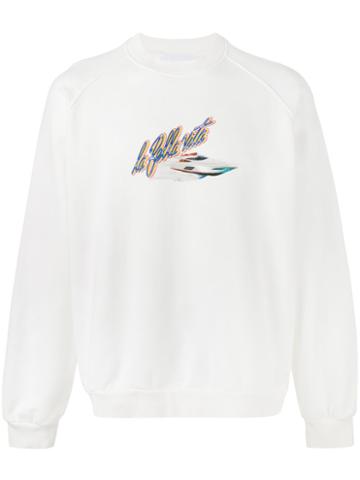 Sunnei - La Bella Vita Sweatshirt - Men - Cotton - M, White, Cotton