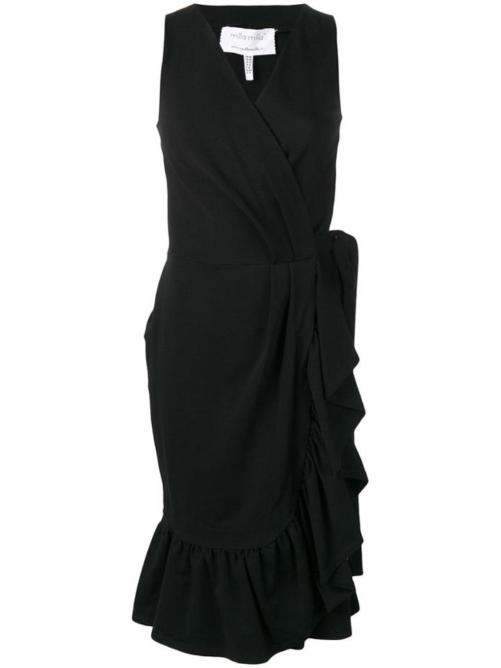 Milla Milla Ruffled Wrap Dress - Black