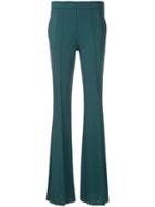 Marco De Vincenzo Flared Pleated Trousers - Blue