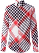 Vivienne Westwood Man Standing Collar Checked Shirt