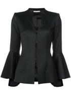 Alice+olivia Flared Sleeve High Neck Blazer - Black