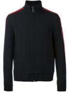 Msgm High Neck Zipped Jacket, Men's, Size: 48, Black, Acetate/viscose