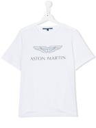 Aston Martin Kids Logo Print T-shirt - White