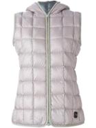 Fay Hooded Padded Gilet, Women's, Size: Small, Pink/purple, Polyamide/feather Down