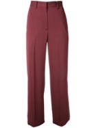 H Beauty & Youth Flared Pants, Women's, Size: Small, Red, Triacetate
