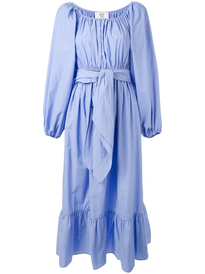 Maryam Nassir Zadeh - Eugenia Dress - Women - Cotton - 6, Blue, Cotton