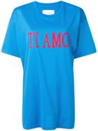 Alberta Ferretti Slogan T-shirt - Blue