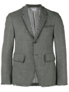 Thom Browne Frayed Edge Sport Coat - Grey