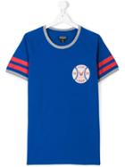 Woolrich Kids Logo Baseball Print T-shirt - Blue