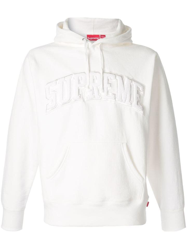 Supreme Arc Logo Hoodie - White