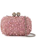 Alexander Mcqueen Queen And King Chain Wallet - Pink & Purple