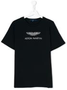 Aston Martin Kids Teen Logo Print T-shirt - Blue