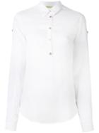 Versace Jeans Long Sleeve Shirt, Women's, Size: 40, White, Viscose