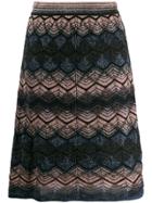 M Missoni Knitted Mini Skirt - Blue