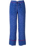 Marni Scribble Print Pyjama Trousers - Blue