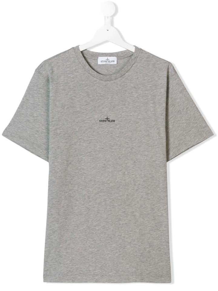 Stone Island Junior Teen Logo T-shirt - Grey