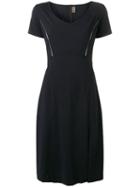 Fendi Pre-owned 1990's Metallic Appliqué Slit Dress - Black