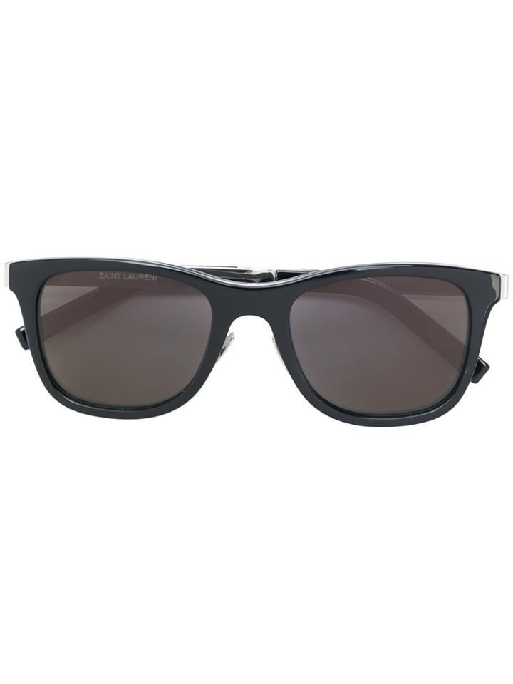 Saint Laurent Eyewear Rectangle Frame Sunglasses - Black
