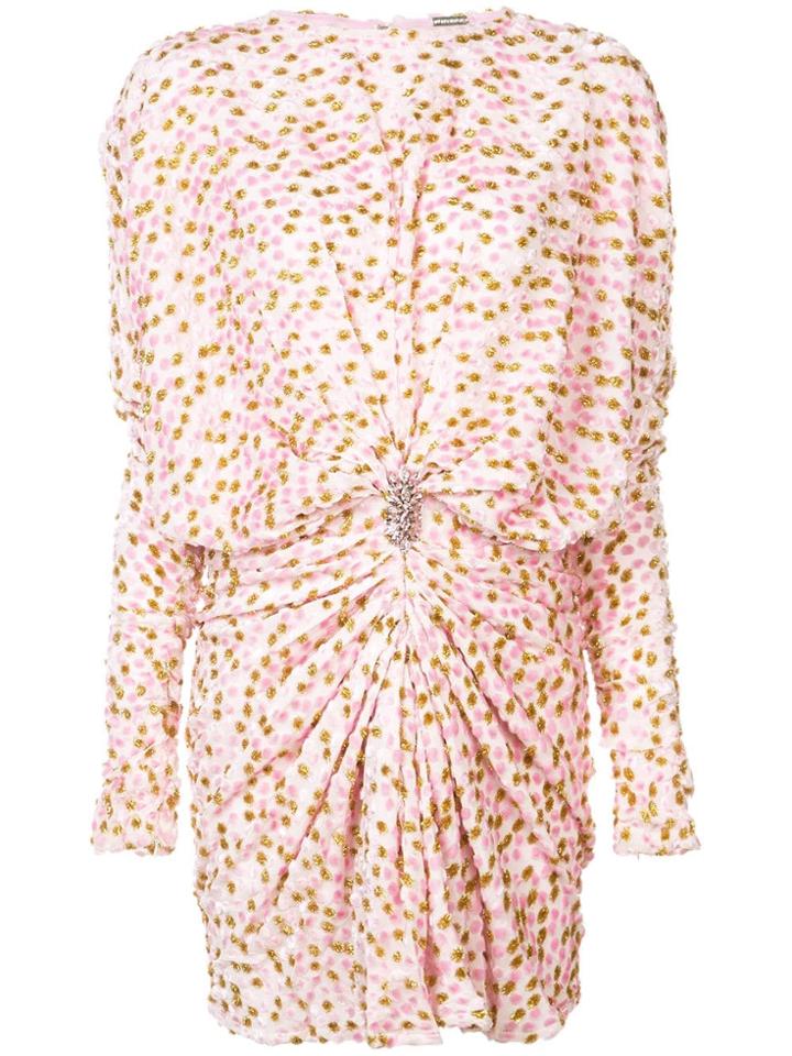 Dodo Bar Or Rhinestone Ruched Dress - Unavailable
