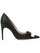 Sergio Rossi Bow Embellished Pumps - Black