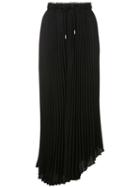 Proenza Schouler Pswl Crepe Pleated Midi Skirt - Black