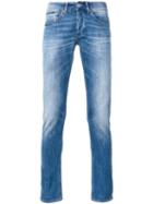 Dondup Stonewashed Skinny Jeans, Men's, Size: 35, Blue, Cotton/polyester