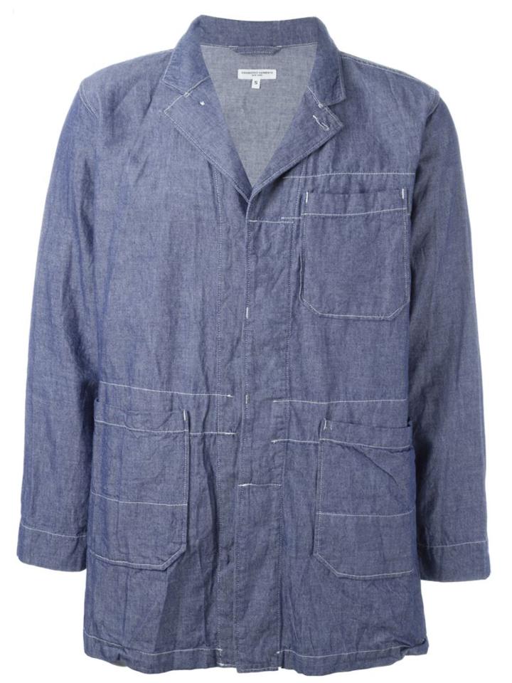 Engineered Garments Creased Utility Jacket, Men's, Size: Small, Blue, Cotton