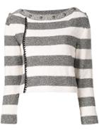 Philosophy Di Lorenzo Serafini Striped Knit Sweater - Neutrals