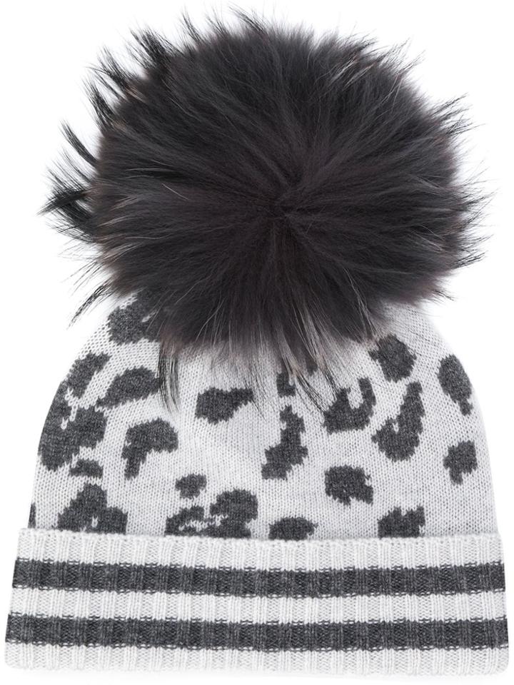 Missoni Leopard Beanie - Grey