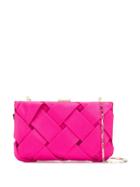 Paule Ka Woven Clutch - Pink