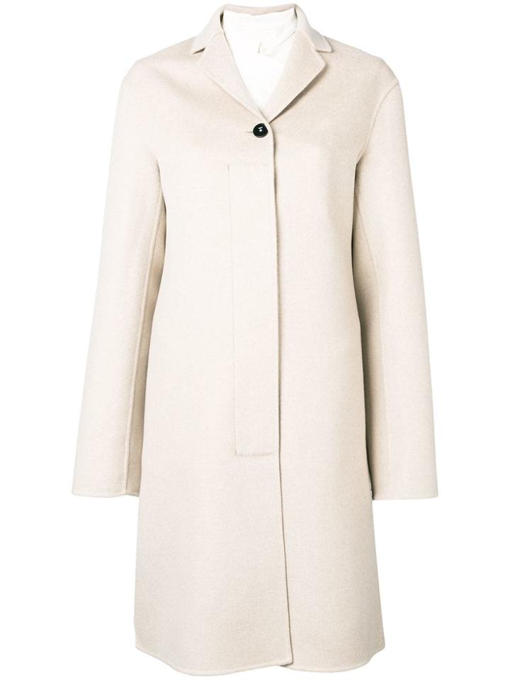 Jil Sander Cashmere Coat - Neutrals