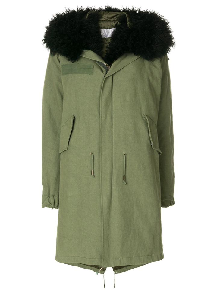 As65 Shearling Lined Parka - Green