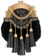 Miu Miu Mini Tassel Shoulder Bag - Black