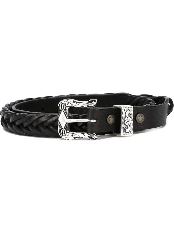 Htc Hollywood Trading Company Buckle Belt, Women's, Size: 75, Black, Leather