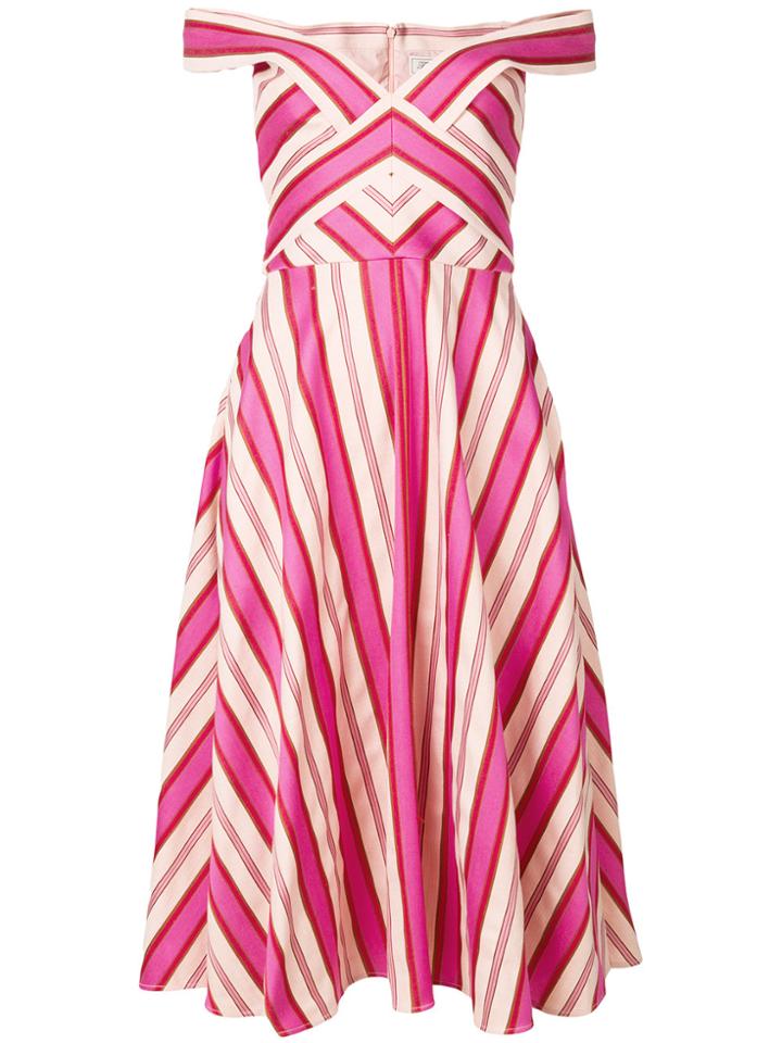 Temperley London Pine Tree Dress - Pink & Purple