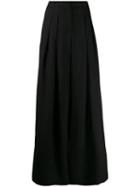 Jacquemus Palazzo Linen Trousers - Black