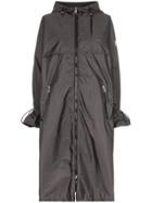 Moncler Washington Belted Mid-length Hooded Coat - Grey