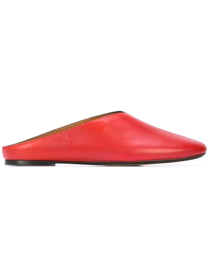 Joseph Colour Block Mules - Red