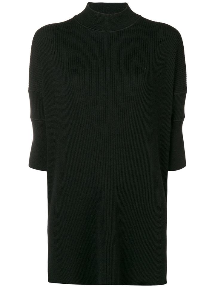 Jil Sander Knitted Top - Black