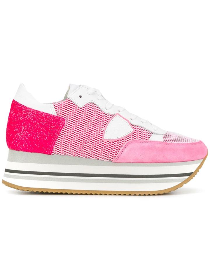 Philippe Model Eiffel Platform Sneakers - Pink