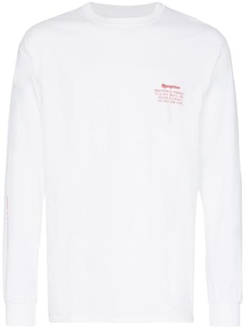 Reception Firenze Long Sleeved T-shirt - White