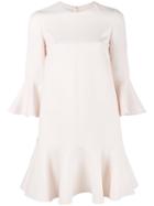 Valentino Crepe Couture Mini Dress, Size: 40, Nude/neutrals, Virgin Wool/silk