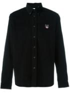Kenzo 'mini Tiger' Button Down Shirt, Men's, Size: Xs, Black, Cotton