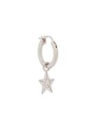 Northskull Star Logo Hoop Earring - Silver