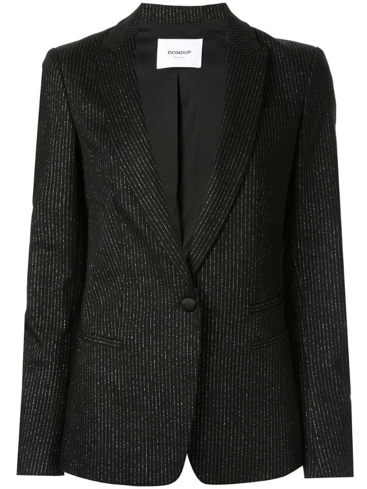 Dondup Pin-striped Blazer - Black