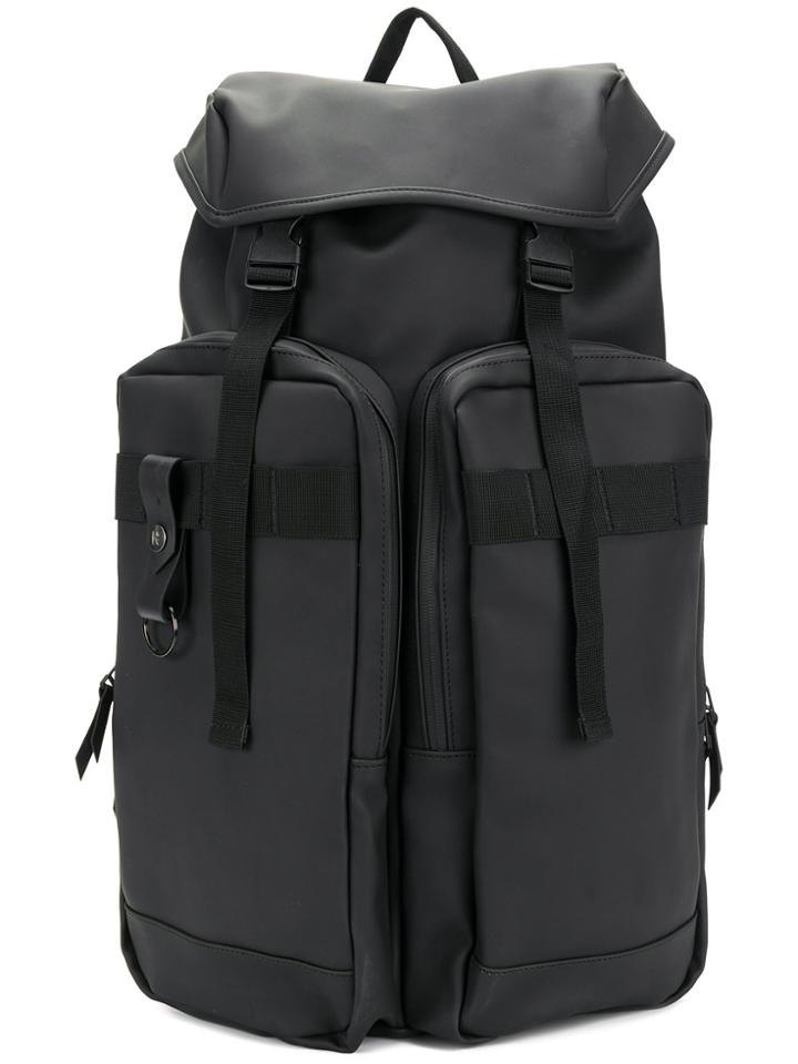 Rains Buckled Backpack - Black