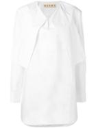 Marni Yoke Front Tunic Blouse, Women's, Size: 38, White, Cotton